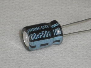 電解コンデンサ 50V 100μF 105℃ Jamicon【1セット3個】