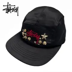 【レアデザイン】STUSSY キャップ　スタッズ　刺繍　00s 入手困難　希少