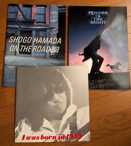 浜田省吾 ◆ツアーパンフ/1982 初武道館・1983 ON THE ROADTOUR・1996 TENDER IS THE NIGHT