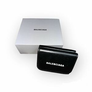【特価】　BALENCIAGA バレンシアガ 財布 3つ折り財布　ブラック　ミニウォレット ユニセックス　男女兼用