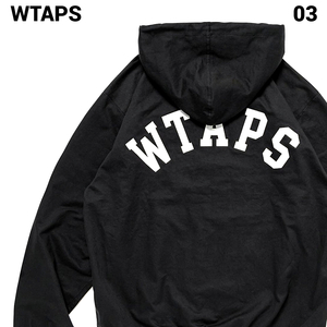 03 L 新品【WTAPS D00M / JACKET / COTTON. TWILL 242WVDT-JKM01 BLACK ダブルタップス ジップアップジャケット パーカー】