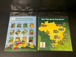 2014FIFA WORLD CUP ブラジル　ピンバッジセット未開封品2セット