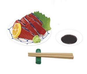 刺身（単品）★ よきかな和の暮らし 7 ★ リーメント 食玩 ぷちサンプル ミニチュア ドールハウス 醤油 箸