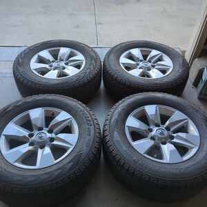 iceGUARD 265/65R17・プラド１５０後期純正アルミ付7〜8分山程度4本セット