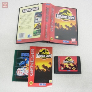 動作保証品 MD メガドライブ GENESIS 海外版 ジュラシックパーク JURASSIC PARK セガ SEGA 箱説付【10