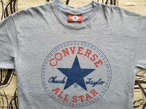 USA製 80s 90s CONVERSE ALL STAR コンバース オールスター チャックテイラー レア 当時物 ビンテージ オリジナル ロゴ プリント Tシャツ L