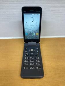 I020【中古】京セラ 携帯電話 GRATINA au KYF39 ブラック 　(カメラあり)　本体のみ