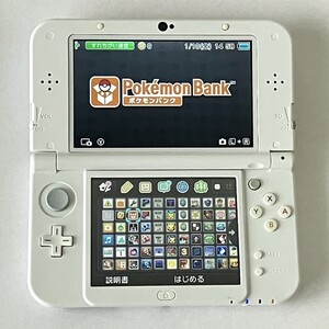 Newニンテンドー3DS LL パールホワイト ポケモンバンク ポケムーバー インビジブルキングダム めがみめぐり