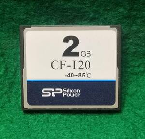 CF-120(-40～85℃)2Gシリコンパワーコンパクトフラッシュ容量２Ｇ中古送料全国一律ゆうメール１８０円