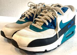 NIKE AIR MAX 90★スニーカー★エアクッション★ミントカラー★ナイキ★エアマックス90★定価16,000円★ホワイト★白黒青緑