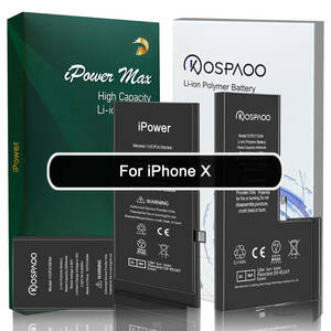 For iPhoneX バッテリー 単品 標準容量 交換ビデオ 2716mAh PSE準拠 Kospaoo / iPower 互換 Li-ion Battery 交換 修理