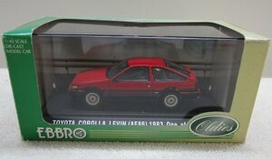 ■EBBRO エブロ 1/43 トヨタ カローラ レビン AE86 1983 ミニカー　