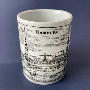 ★ドイツの街並み　ミニカップ Vintage Altenkunstadt Germany Porcelain　Hamburg　★ヴィンテージレトロヨーロッパ東欧北欧