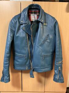  Lewis Leathers ルイスレザー 441T タイトフィットサイクロン ヴィンテージターコイズ 42