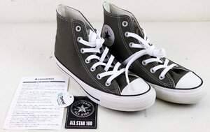 S♪未使用品♪シューズ 『1SC149 / ALL STAR 100 COLORS HI (OLIVE) 24.5cm』 CONVERSE/コンバース カラー：オリーブ レディース