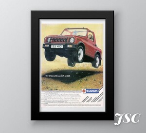 ポスター キャンバス スズキ サムライ Samurai ジムニー 北米 ジープ ハワイ 4駆 4x4 USDM JDM 水彩画 アート インテリア 雑貨 JSC88 PJ51