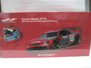 新品　1/18　オートアート　ニッサン　スカイライン　GT-R　R34　JGTC　2002　XANAVI　ニスモ　#22　限定　絶版