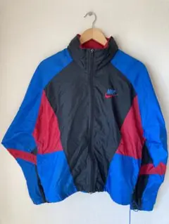 【希少】 NIKE ナイロン 古着 S 菅田将暉 ナイキ 90s 赤 青 黒