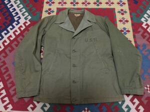 希少 美品 40s 米軍実物 US.NAVY N4 デッキジャケット 36 ビンテージ vintage// ARMY USN N1 A1 M65 ミリタリー