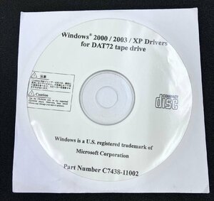 2YXS1617★現状・未開封品★Microsoft Windows 2000/2003/XP Drivers for DAT72 tape drive