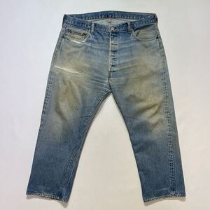 ヒゲ美色♪赤耳 80s USA製 Levis 501 W42L30 オリジナル ビンテージ 81年製 524 リーバイス 501 Redline セルビッチ ビッグサイズ 黒カン