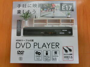 中古品 保管品 通電のみ確認済 GREENHOUSE グリーンハウス DVDプレーヤー HDMIケーブル付き GH-DVP1G-BK/激安1円スタート