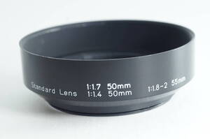 hiJ-07『並品』PENTAX ペンタックス Standard Lens 1：1.7 50mm 1.4 50mm 1.8-2 55mm レンズフード (49mm径) プラスチック製レンズフード