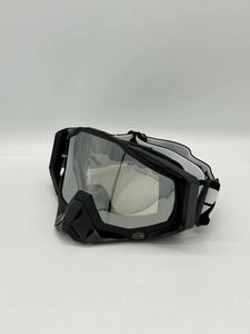 モトクロス　ゴーグル　黒白　MX ヘルメット　オフロード　100 スノーボード