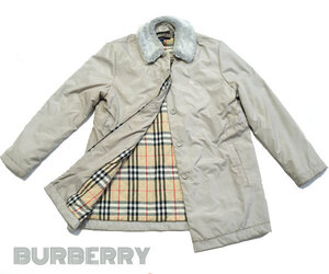 BURBERRY■ノバチェック裏地　キルティングジャケットコート　アウター　グレーベージュ　UK8/US6　バーバリー