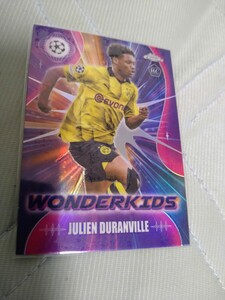 2023-24 TOPPS CHROME UEFA CLUB COMPETITIONS WONDERKIDS RC JULIEN DURANVILLE