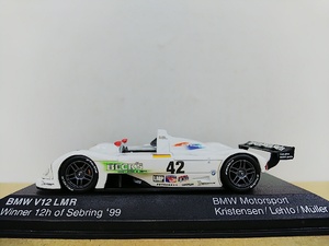 ■ BMW特注　PMA MINICHAMPSミニチャンプス 1/43 BMW V12 LMR Winner 12h of Sebring ’99 レーシングモデルミニカー