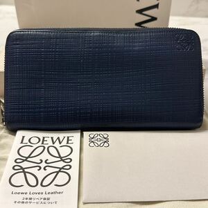 ロエベ　LOEWE 財布　長財布　アナグラム　ラウンドファスナー　メンズ　