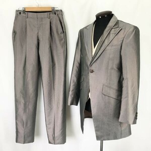 アヴィカウォモ/Avica uomo☆結婚式/タキシード/3ピース【メンズS/光沢/シルバー系】上下セットアップ&ベスト/ワタベウェディング◇cBH517