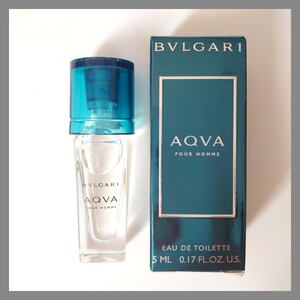 新品 未使用 BVLGARI ブルガリアクア AQVA オードトワレ 5ml トラベルサイズ 香水 MAN フレグランス