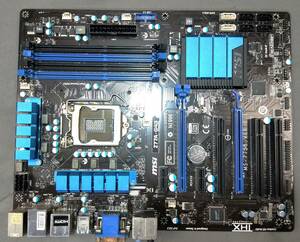 【中古パーツ】BIOS確認のみ、 MSI Z77A-G43 マザーボード ＩＯパネル LGA1155 ■MB5006