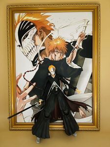 BLEACH、ブリーチ、黒崎一護、ホロウ化、フィギュア、ポスター、額縁(金ケシ) 、アイテム番号G-23