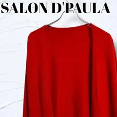 SALON D’PAULA カーディガン レッド レディース Size38