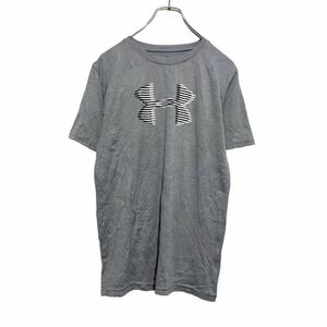 UNDER ARMOUR 半袖 ロゴ Tシャツ ユース XL 160～ グレー アンダーアーマー スポーツ プリント 古着卸 アメリカ仕入 a506-5593