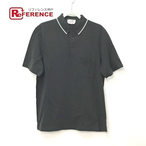 未使用 HERMES エルメス ポロシャツ サドルステッチ Tシャツ トップス 襟つき アパレル 半袖 ポロシャツ グレー系 メンズ【中古】