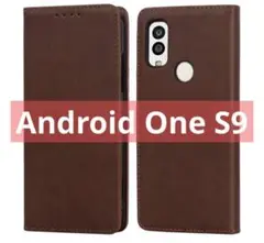 京セラ Android One S9 ケース 手帳型 収納 スマホ ブラウン