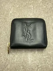 YVES SAINT LAURENT 2つ折り財布 レザー ブラック レディース 568985