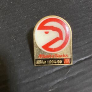 アトランタホークス　ATLANTA HAWKSピンバッジ 1994-1995 マクドナルド　pin ＮＢＡ