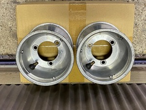 【t494】フロント アルミホイール CRGピッチ ２本 125mm レーシングカート 中古