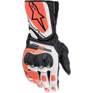 在庫あり alpinestars アルパインスターズ グローブ SP-8 v3 LEATHER GLOVE カラー:BLACK WHITE RED FLUO(1231) サイズ:M