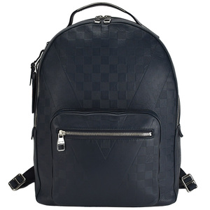 LOUIS VUITTON ルイヴィトン ダミエ アンフィニ ジョッシュ LVカップ バックパック リュック N41613 コスモス ネイビー レザー メンズ 中古