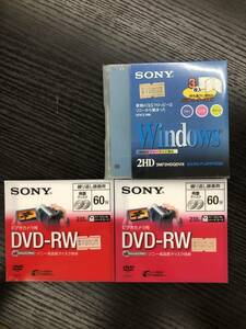 【ジャンク品】Sony 3.5型フロッピーディスク DVD-RW セット※164286