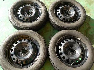 D15023 トヨタ アクア 純正 スチール ５Ｊ ＋３９ ブリザック VRX2 175/65R15 付き ヴィッツ スペイド カローラフィールダー 等