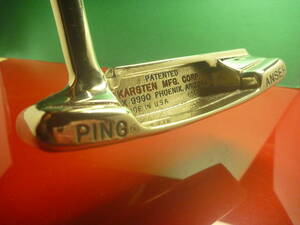 ★PING ANSER★KARSTEN★PATENTED★３４1/2インチ★新品グリップ★正規品★ソリッド入り★ブロンズ＆ミラー★