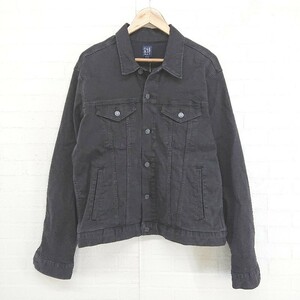 ◇ GAP ギャップ ストレッチ 長袖 Ｇジャン デニム ジャケット サイズL チャコールグレー メンズ P