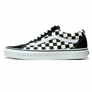 新品 VANS バンズ US アメリカ企画 オールドスクール OLDSKOOL ブラック 黒白 チェック柄 チェッカー メンズ US7.5（25.5cm）